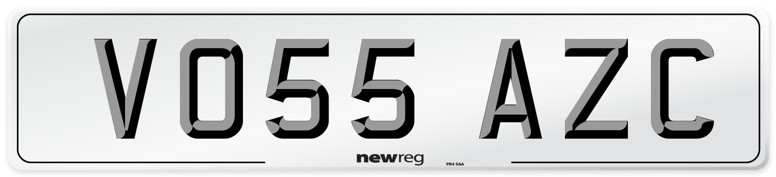 VO55 AZC Number Plate from New Reg
